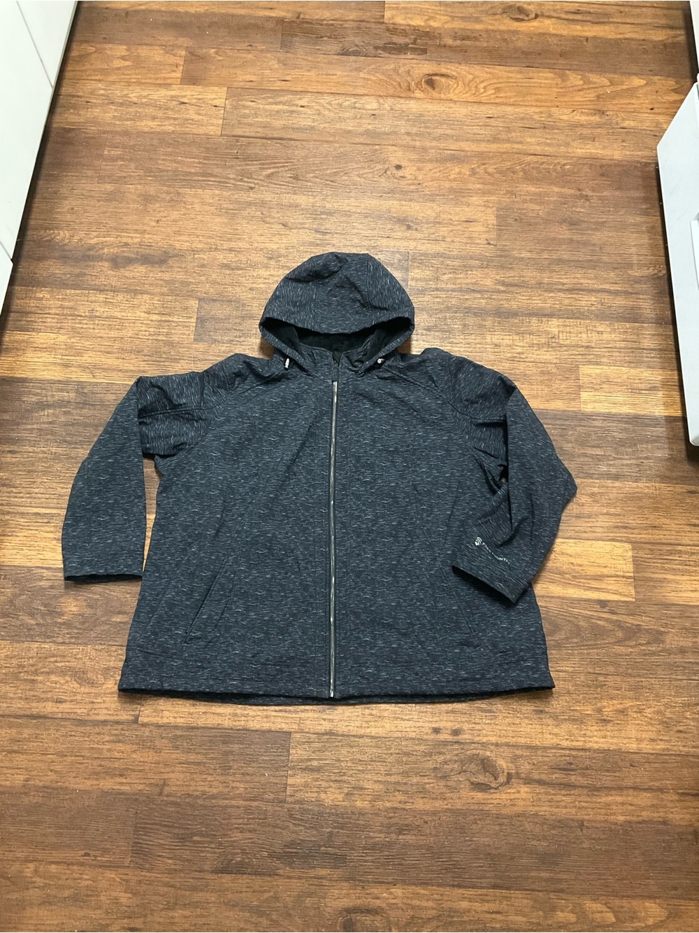 Women's Hooded Zip water resistant Jacket in Dark Heather Gray